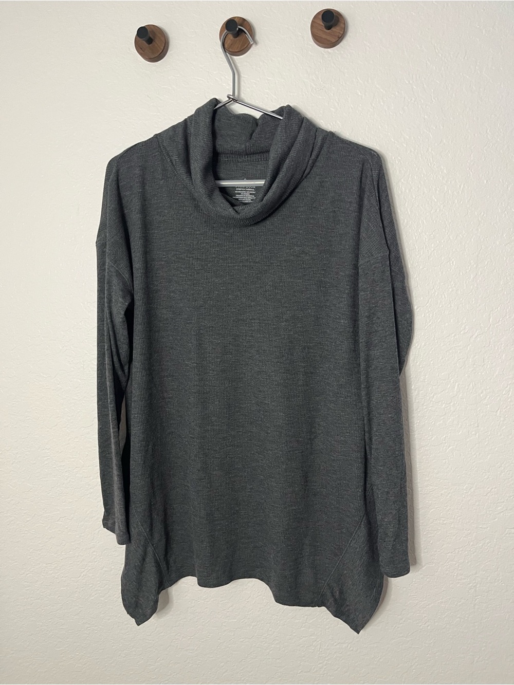 Cuddl Duds Charcoal Stretch Thermal Top